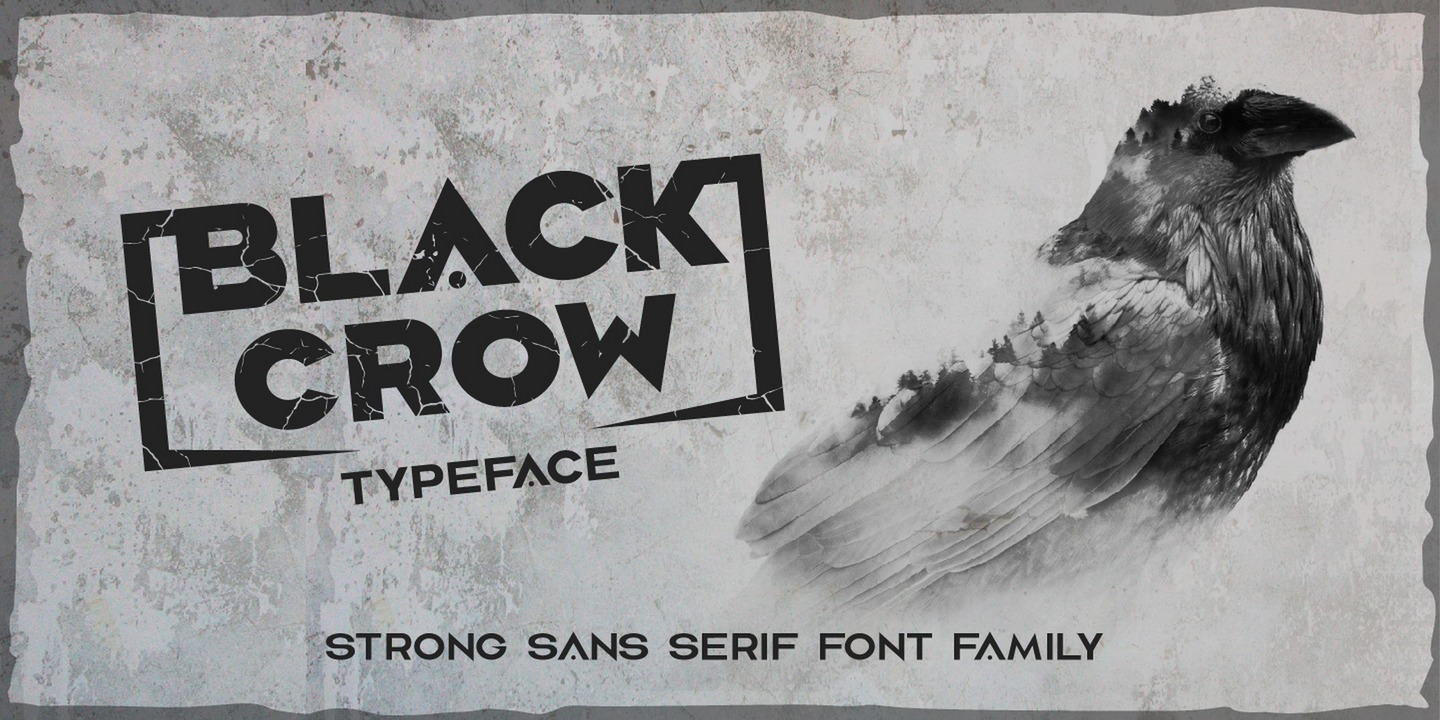 Black Crow Font preview
